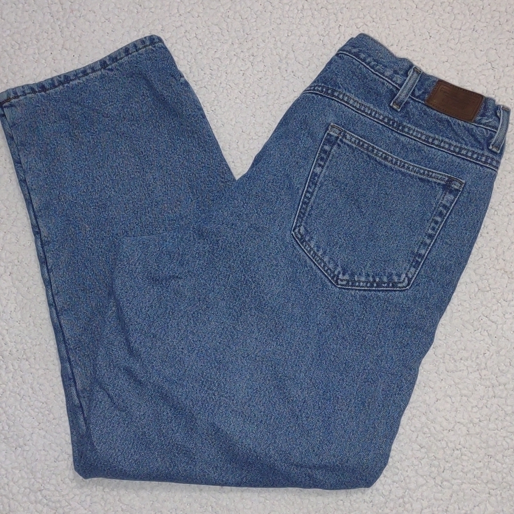 Men's LL Bean Double L Relaxed Fit Flannel Lined Jeans Size 40x30